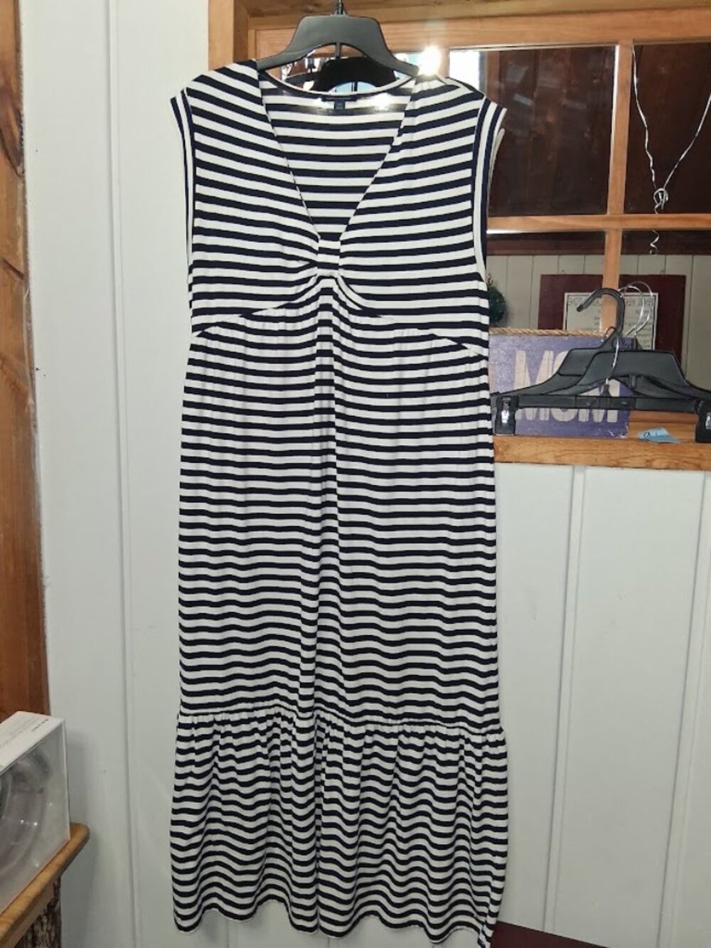Tommy Hilfiger Sleeveless Striped Captain Maxi Dress Sz L